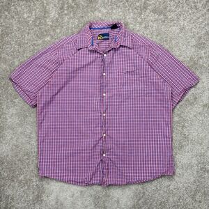 Vintage Y2K Nautica Boxy Plaid Button Up Shirt Large